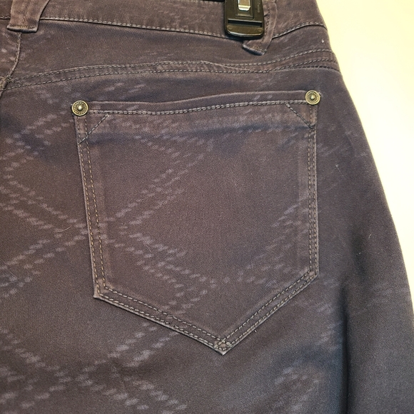 Democracy Black Chevron Patterned Freedom Jegging Jean Size 8 - Picture 5 of 7